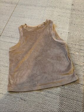 Skims Velour Sleeveless Tank Top - Size XL